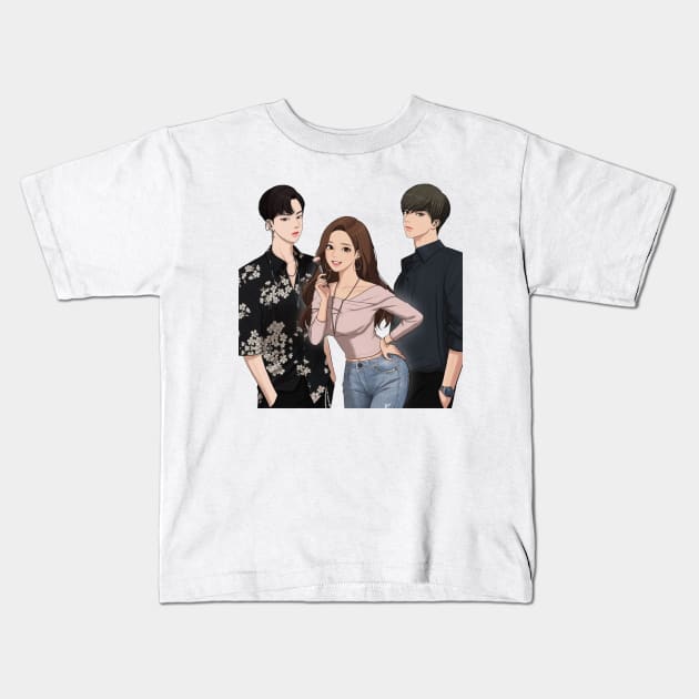 True Beauty Kdrama Hwang InYeop Kids T-Shirt by ArchmalDesign